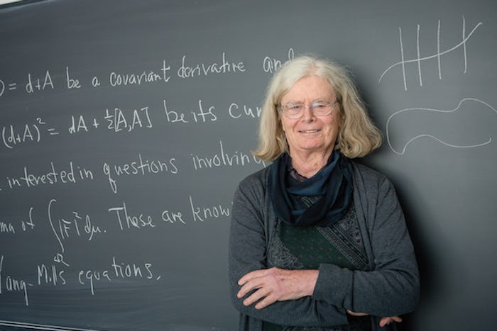 Dr. Uhlenbeck this week at the Institute for Advanced Study in Princeton, where she is a current Visitor in the School of Mathematics.
